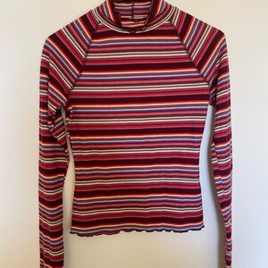 Y2k Striped Multicolor Women's Top Size Small 2000’s Looks